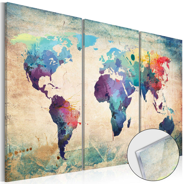 Tavla i akrylglas - Rainbow Map-Tavla Akrylglas-Artgeist-60x40-peaceofhome.se