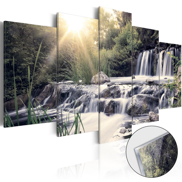 Tavla i akrylglas - Waterfall of Dreams-Tavla Akrylglas-Artgeist-100x50-peaceofhome.se