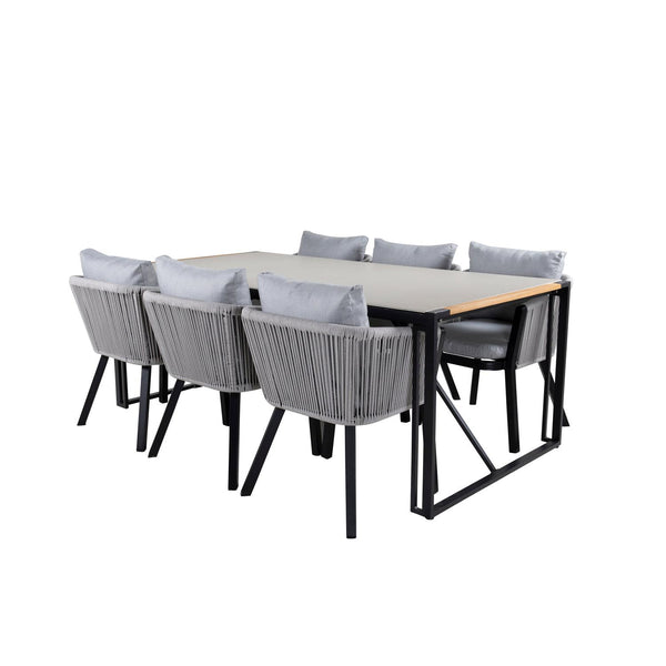 Texas Rektangulär Matgrupp-Table Set-Venture Home-peaceofhome.se