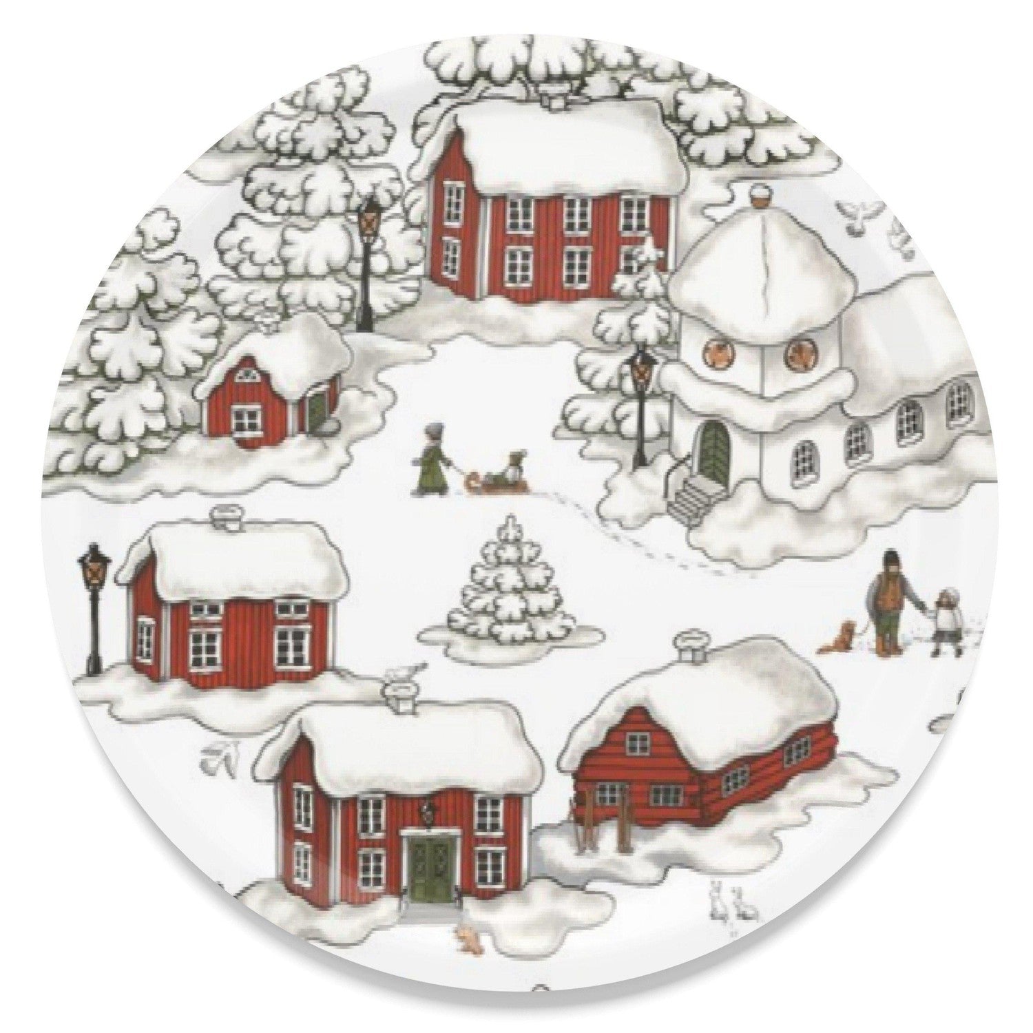 Timmerbyn Rund Bricka 31 cm-Bricka-Arvidssons Textil-peaceofhome.se