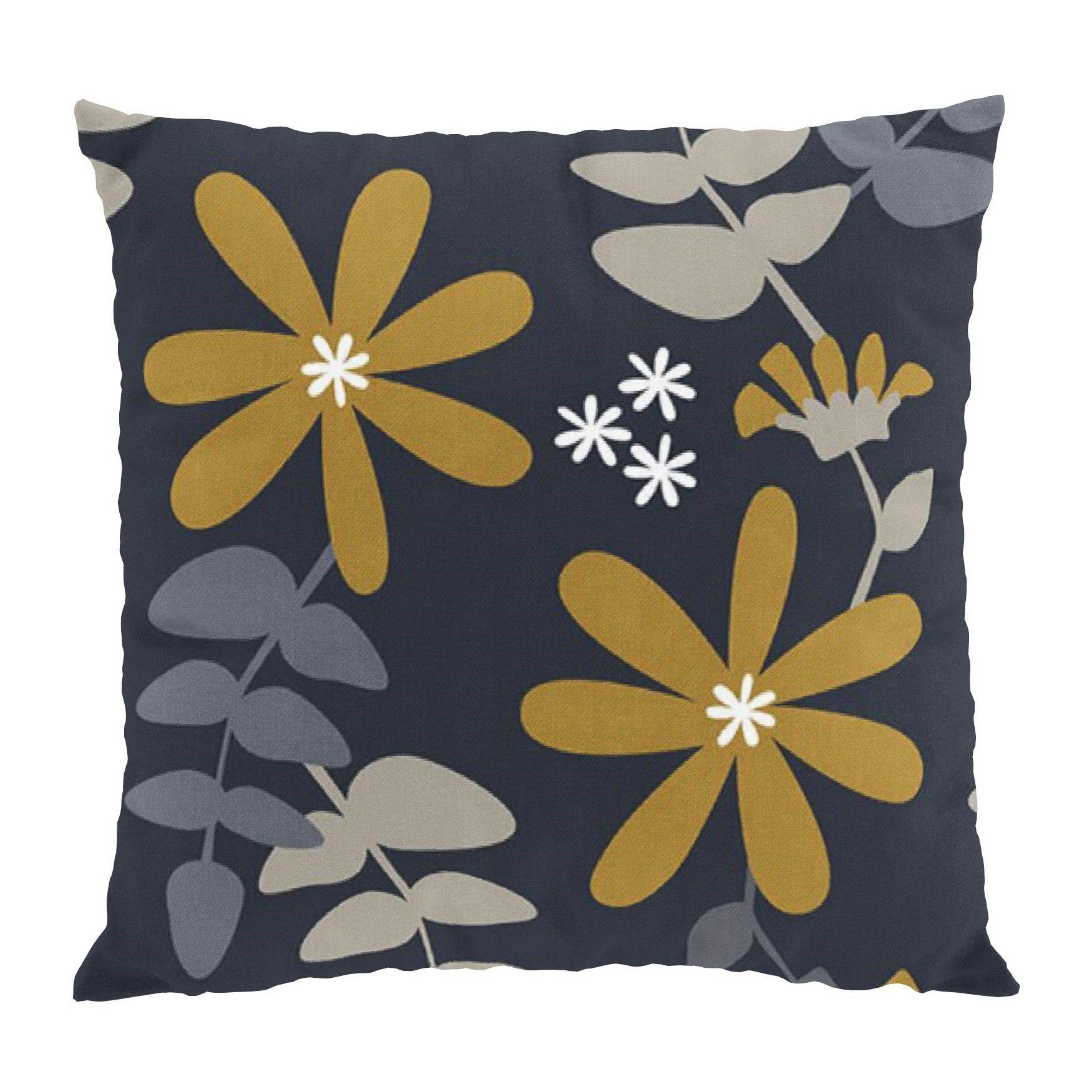 Under Solen Kuddfodral 47x47 cm-Kuddfodral-Arvidssons Textil-Svart-peaceofhome.se
