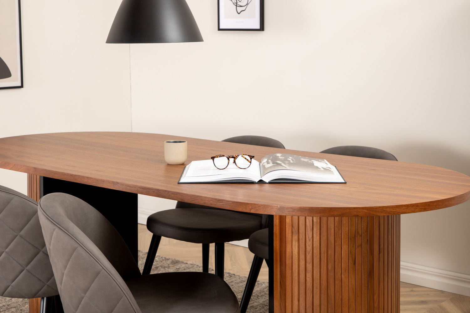 VELVET BIANCA Matbord 200x90 + 4 stolar-Venture Home-peaceofhome.se