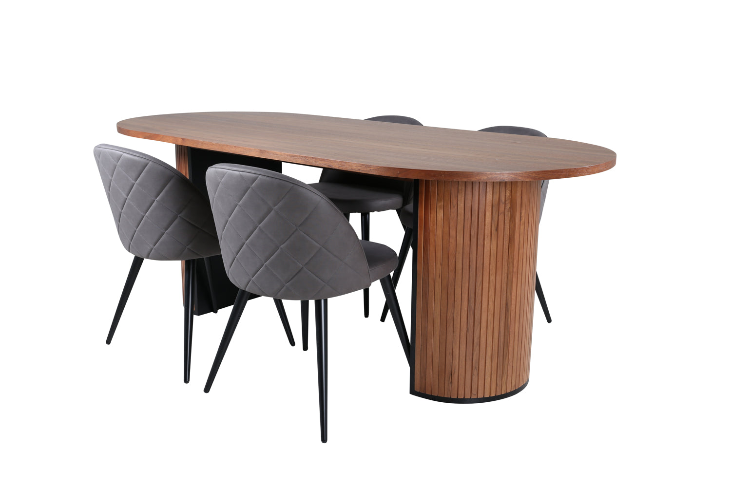 VELVET BIANCA Matbord 200x90 + 4 stolar-Venture Home-peaceofhome.se