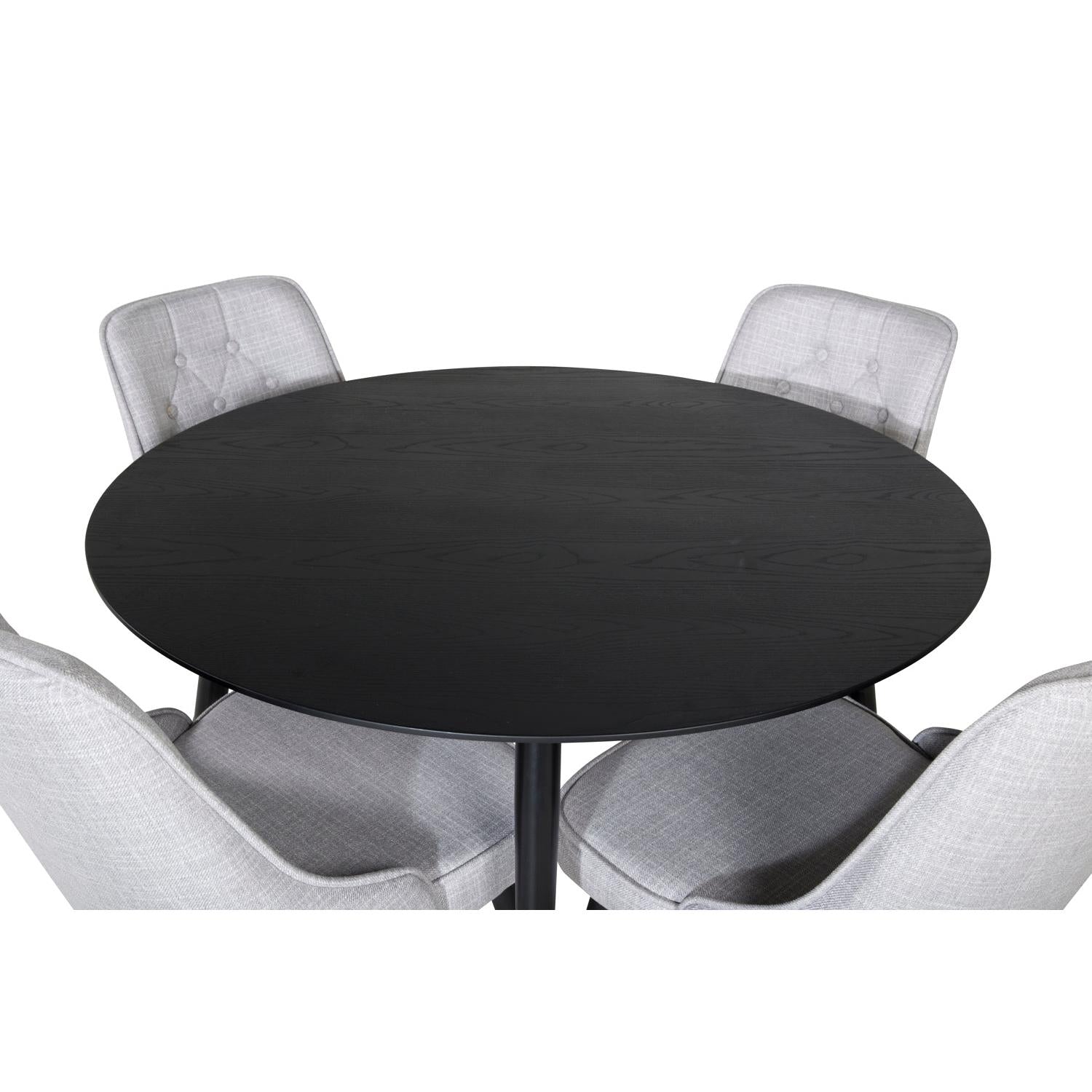 VELVET DIPP Matbord ø115 + 4 stolar-Venture Home-peaceofhome.se