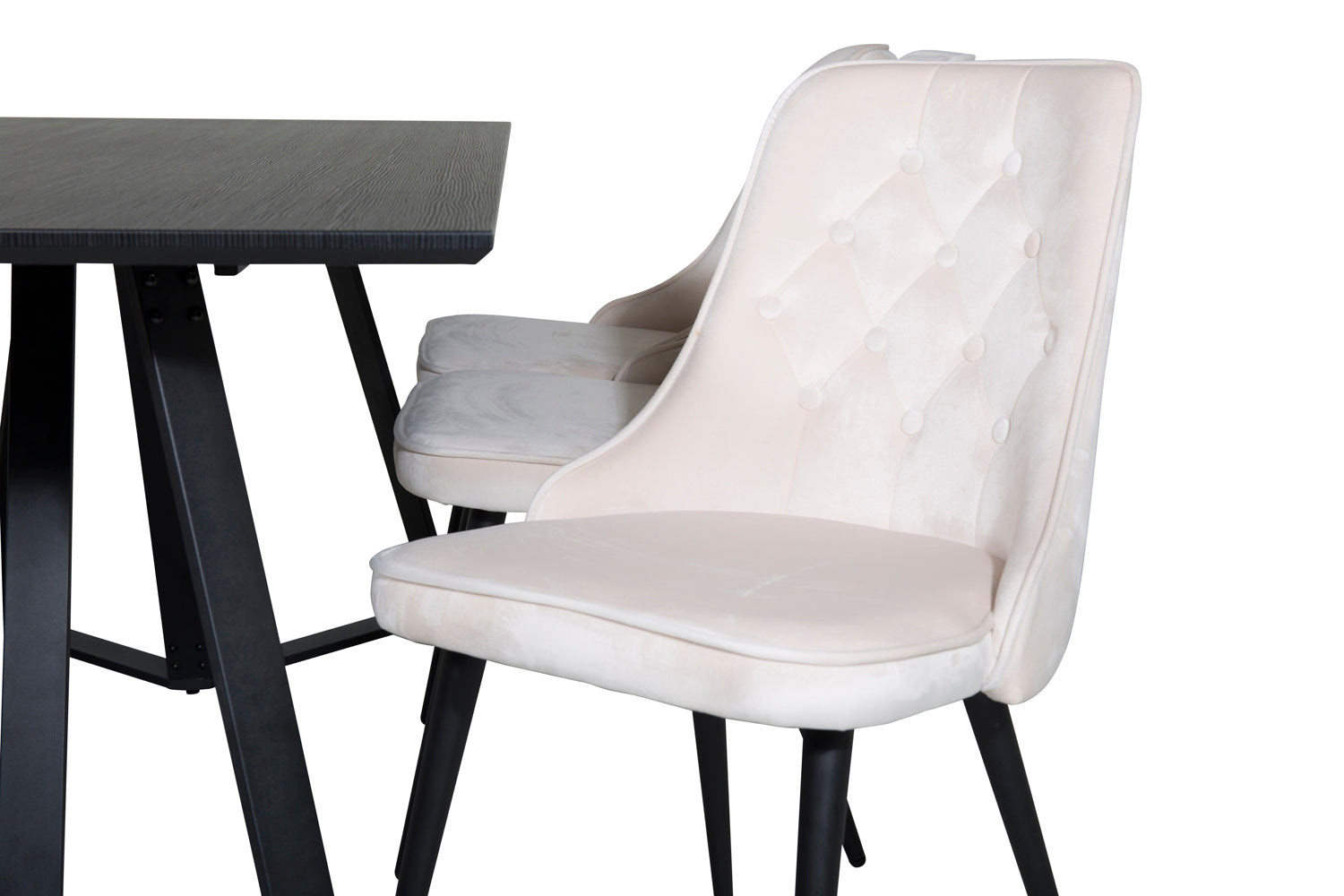 VELVET MARINA Matbord 180x90 + 6 stolar-Venture Home-peaceofhome.se