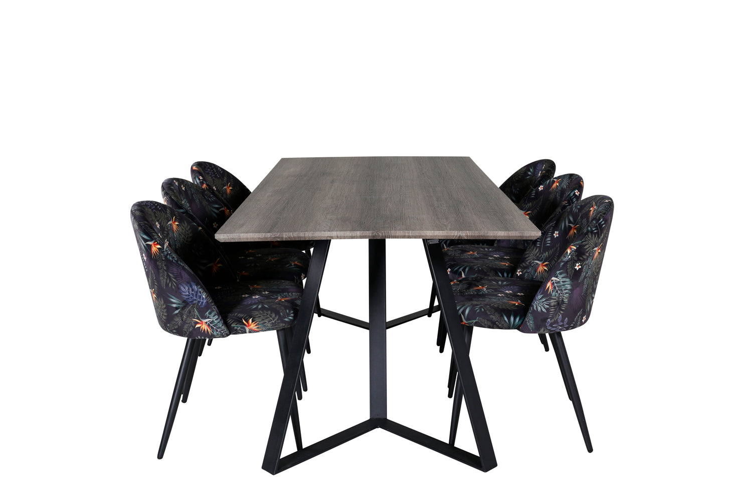 VELVET MARINA Matbord 180x90 + 6 stolar-Venture Home-peaceofhome.se