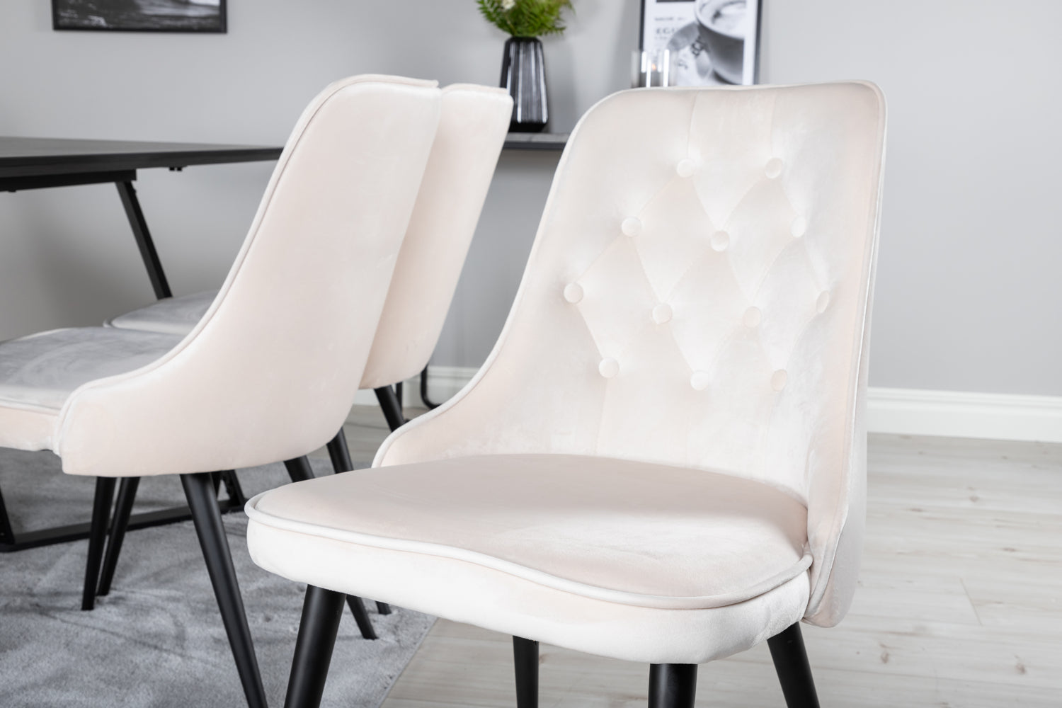 VELVET MARINA Matbord 180x90 + 6 stolar-Venture Home-peaceofhome.se