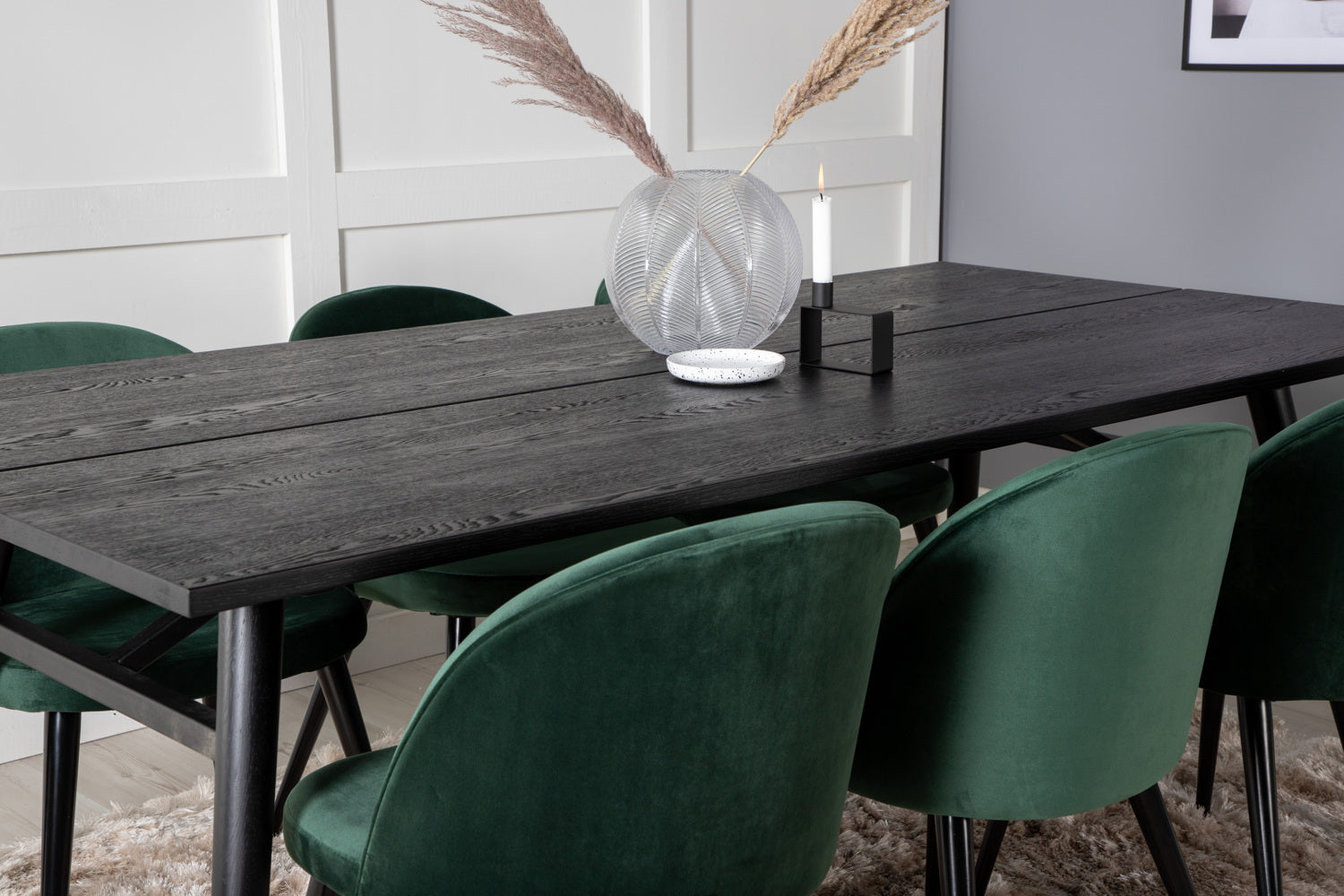 VELVET Matbord 195x95 + 6 stolar-Venture Home-peaceofhome.se