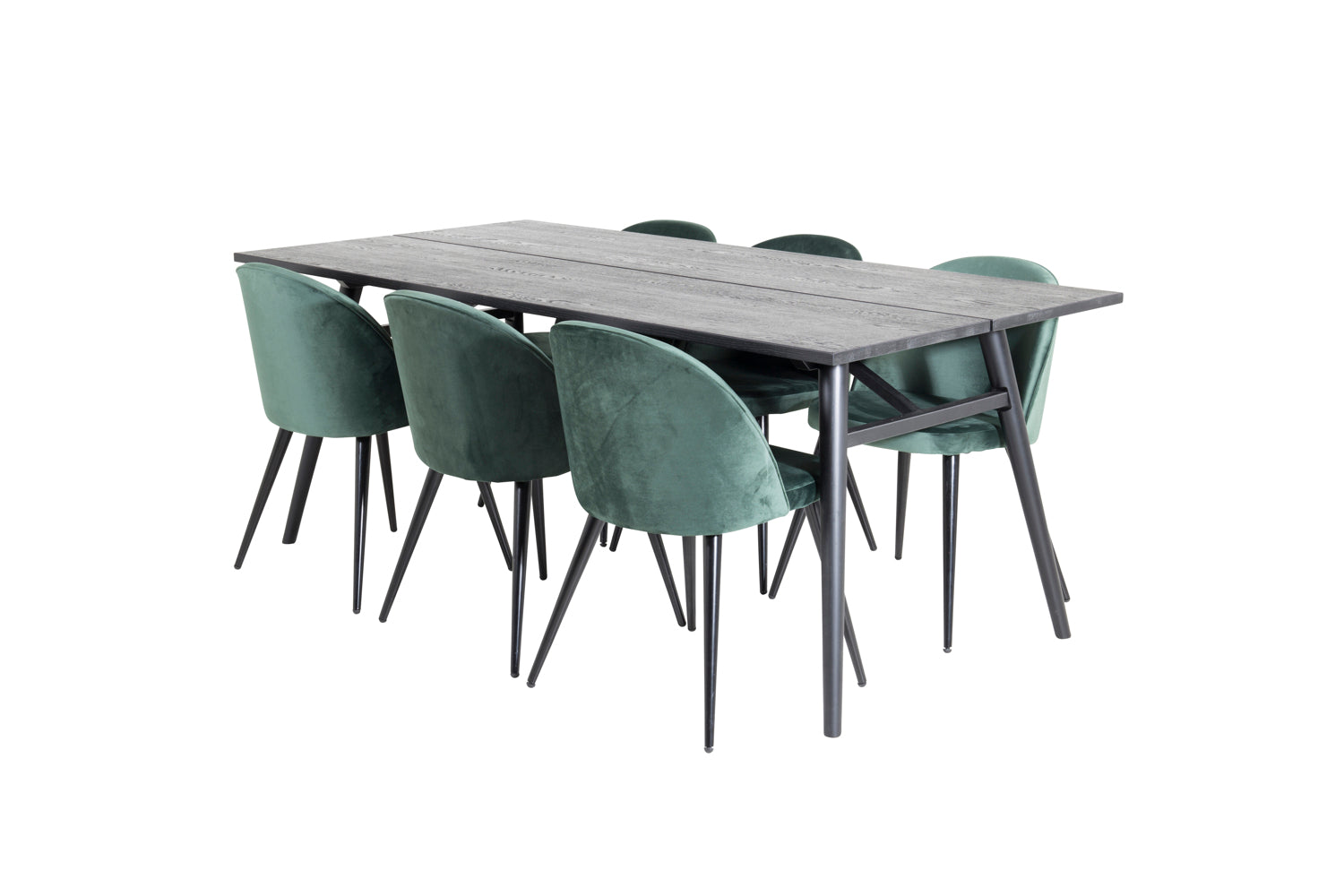 VELVET Matbord 195x95 + 6 stolar-Venture Home-peaceofhome.se
