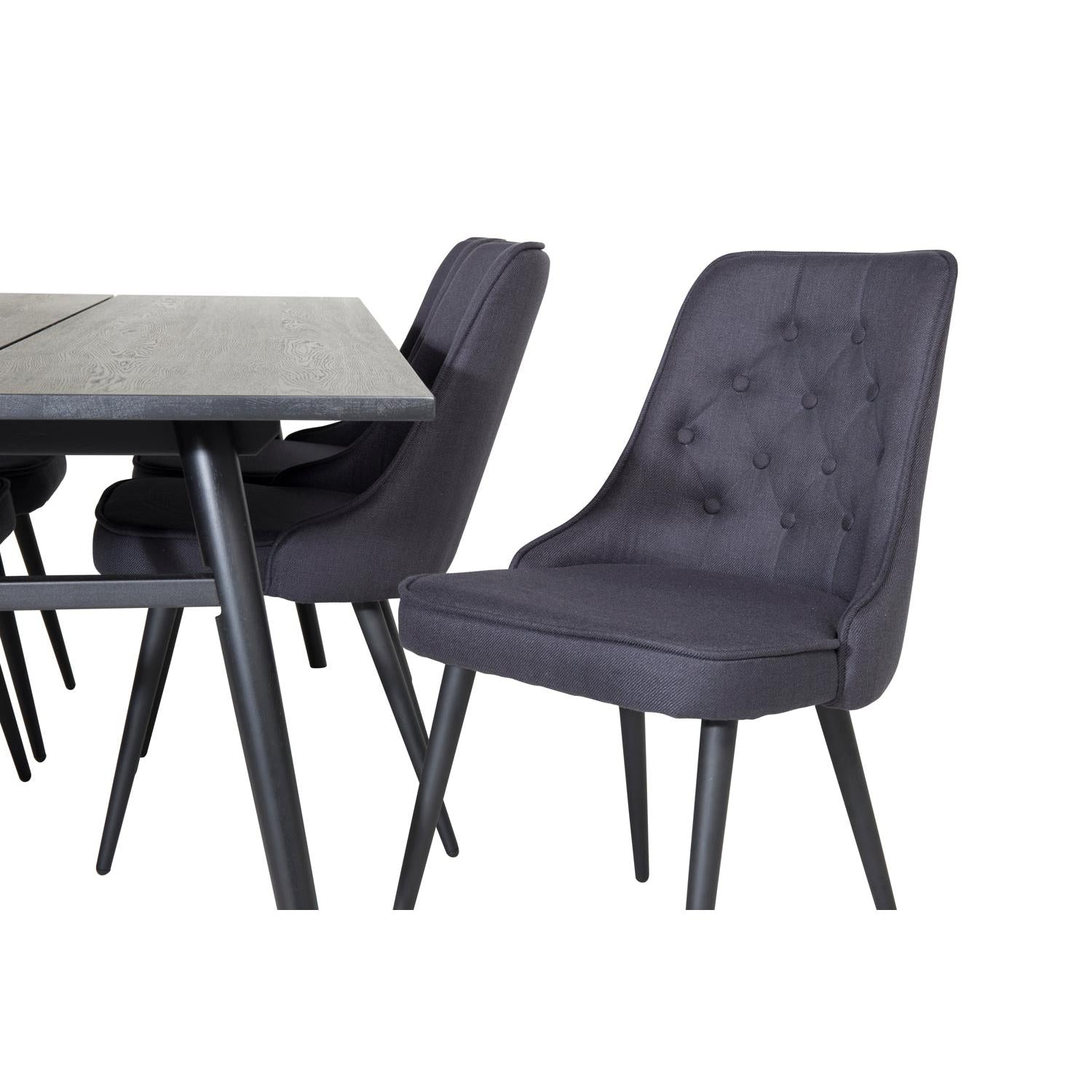 VELVET SLEEK Matbord 195x95 + 6 stolar-Venture Home-peaceofhome.se
