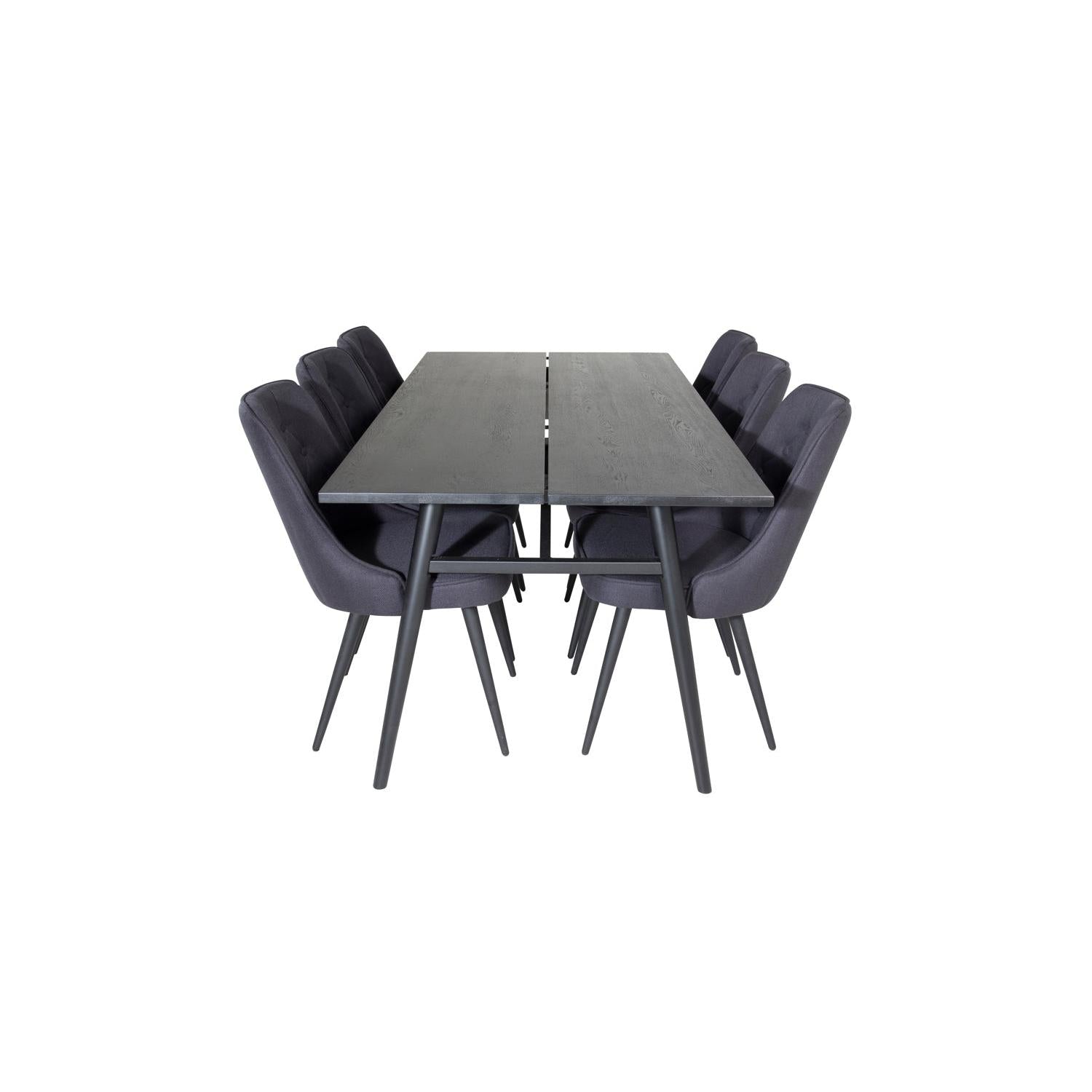 VELVET SLEEK Matbord 195x95 + 6 stolar-Venture Home-peaceofhome.se