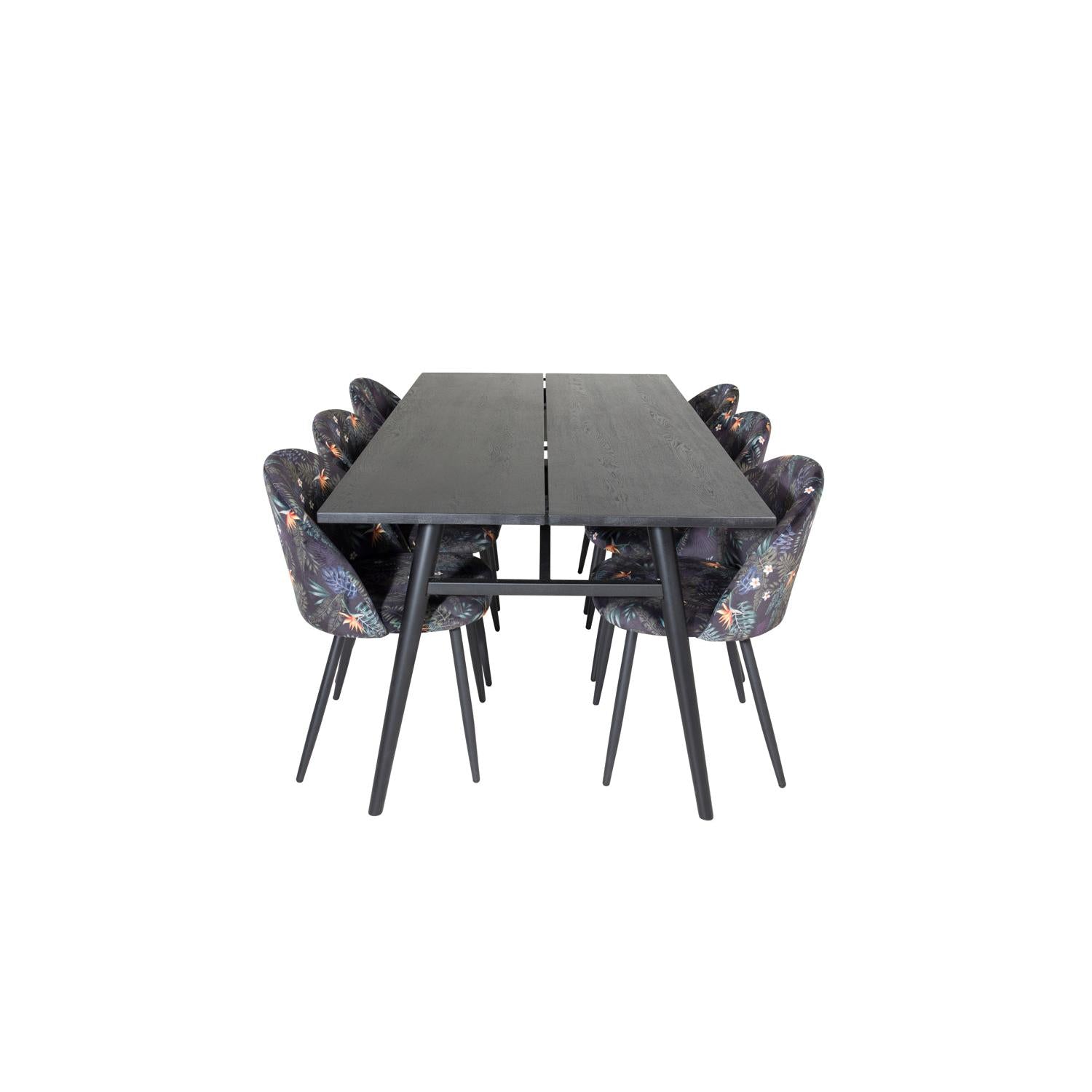 VELVET SLEEK Matbord 195x95 + 6 stolar-Venture Home-peaceofhome.se