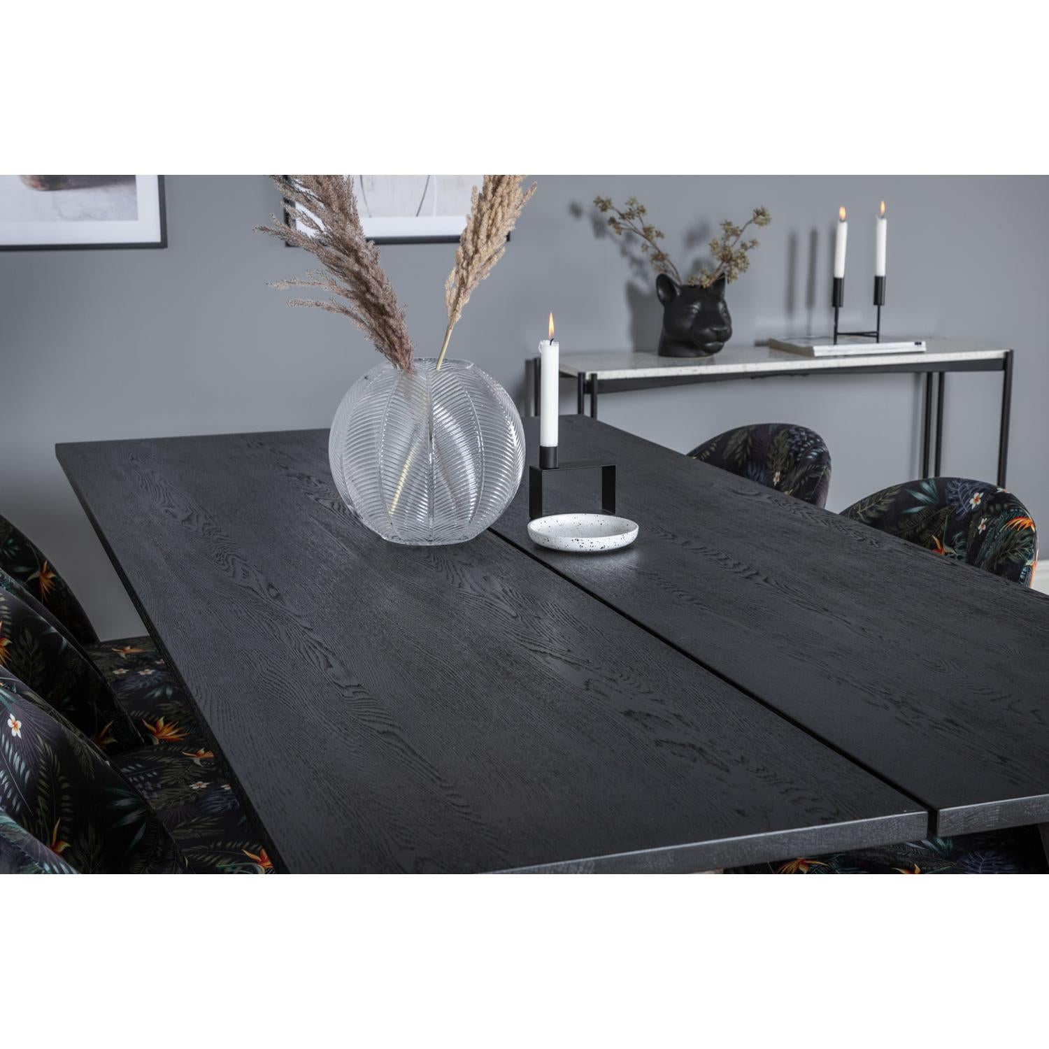VELVET SLEEK Matbord 195x95 + 6 stolar-Venture Home-peaceofhome.se