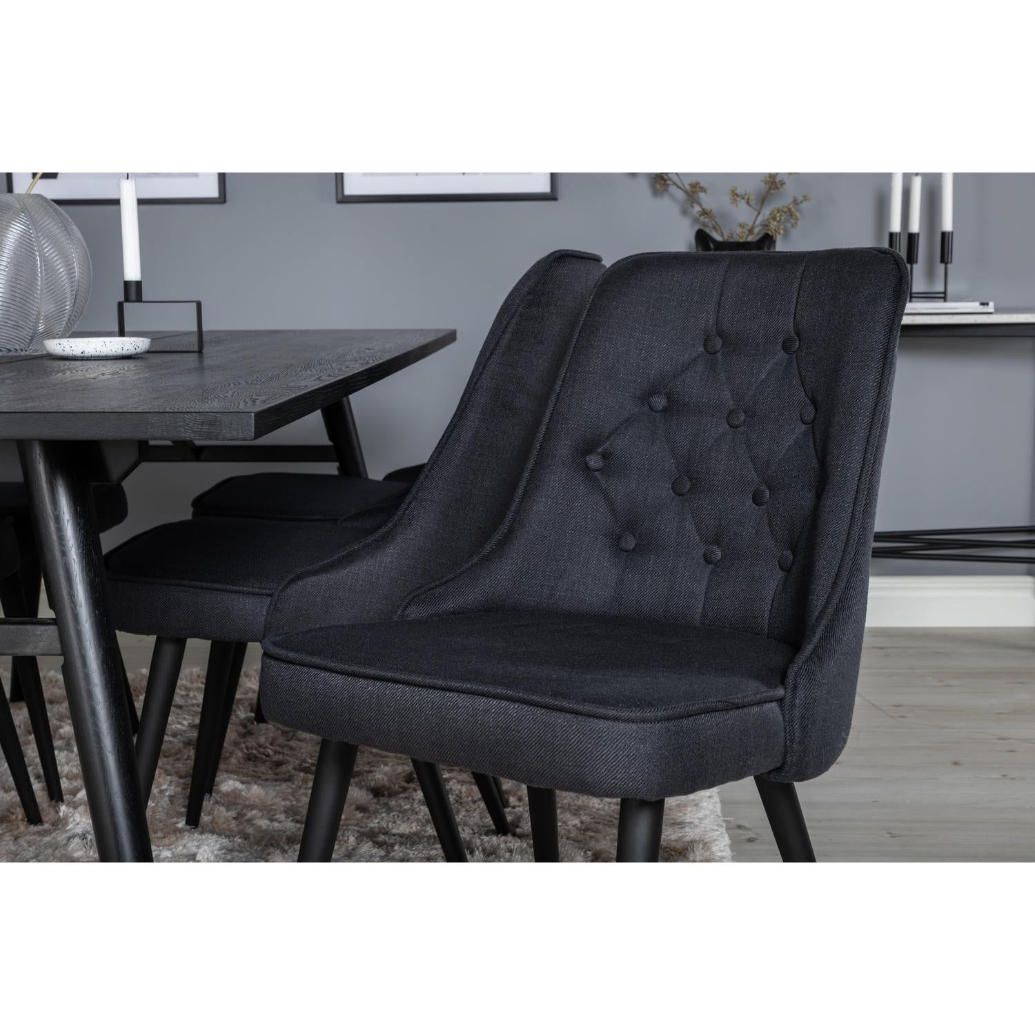 VELVET SLEEK Matbord 195x95 + 6 stolar-Venture Home-peaceofhome.se