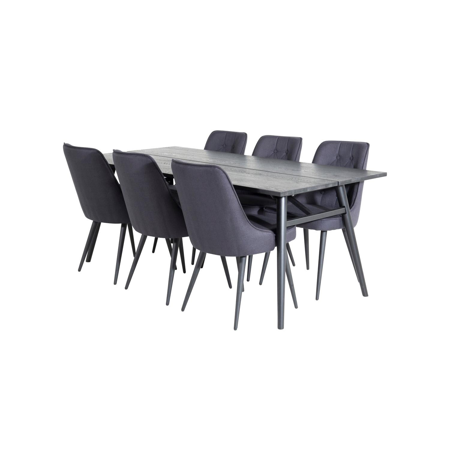 VELVET SLEEK Matbord 195x95 + 6 stolar-Venture Home-peaceofhome.se