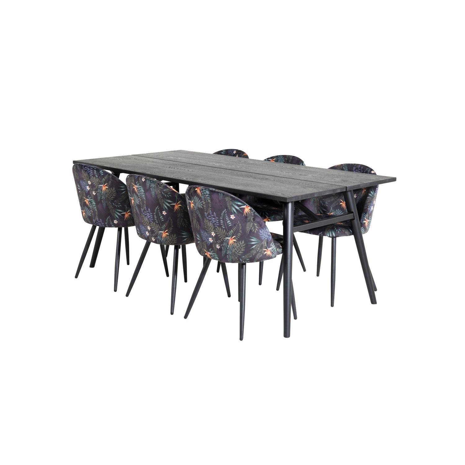 VELVET SLEEK Matbord 195x95 + 6 stolar-Venture Home-peaceofhome.se