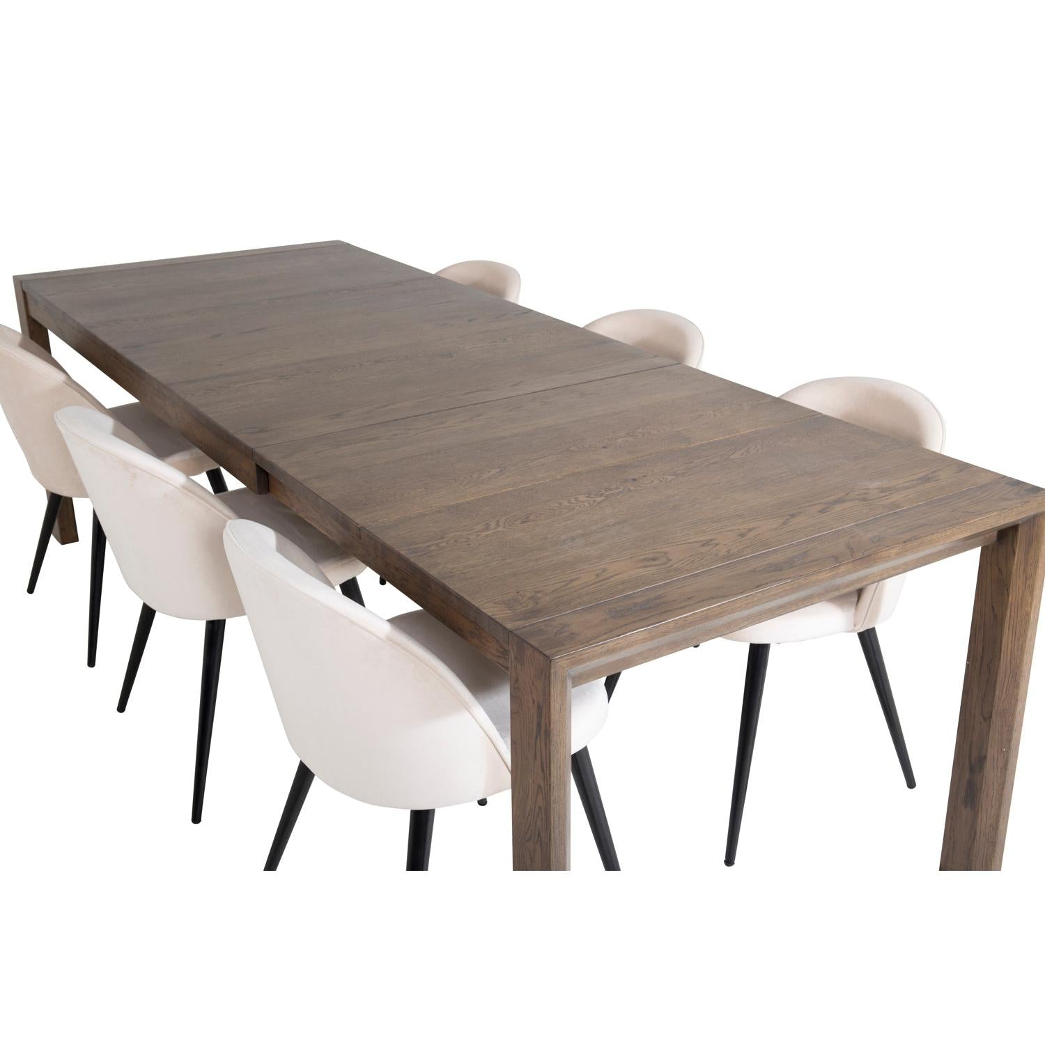 VELVET SLIDER Matbord 170/225x95 + 6 stolar-Venture Home-peaceofhome.se