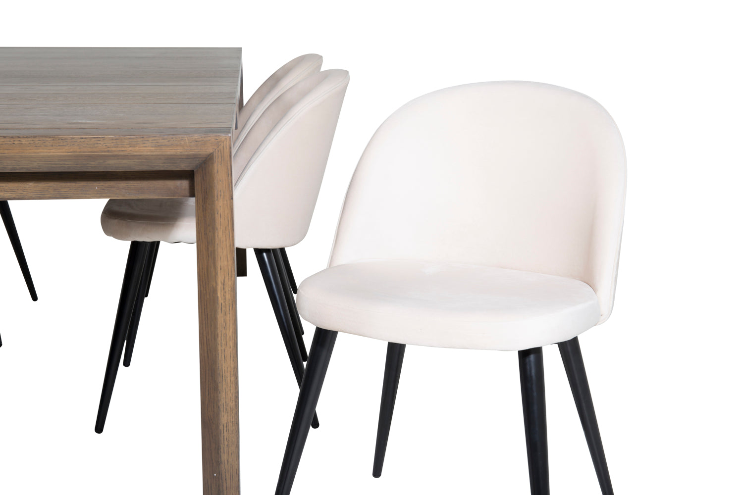 VELVET SLIDER Matbord 170/250×95 + 6 stolar-Venture Home-peaceofhome.se