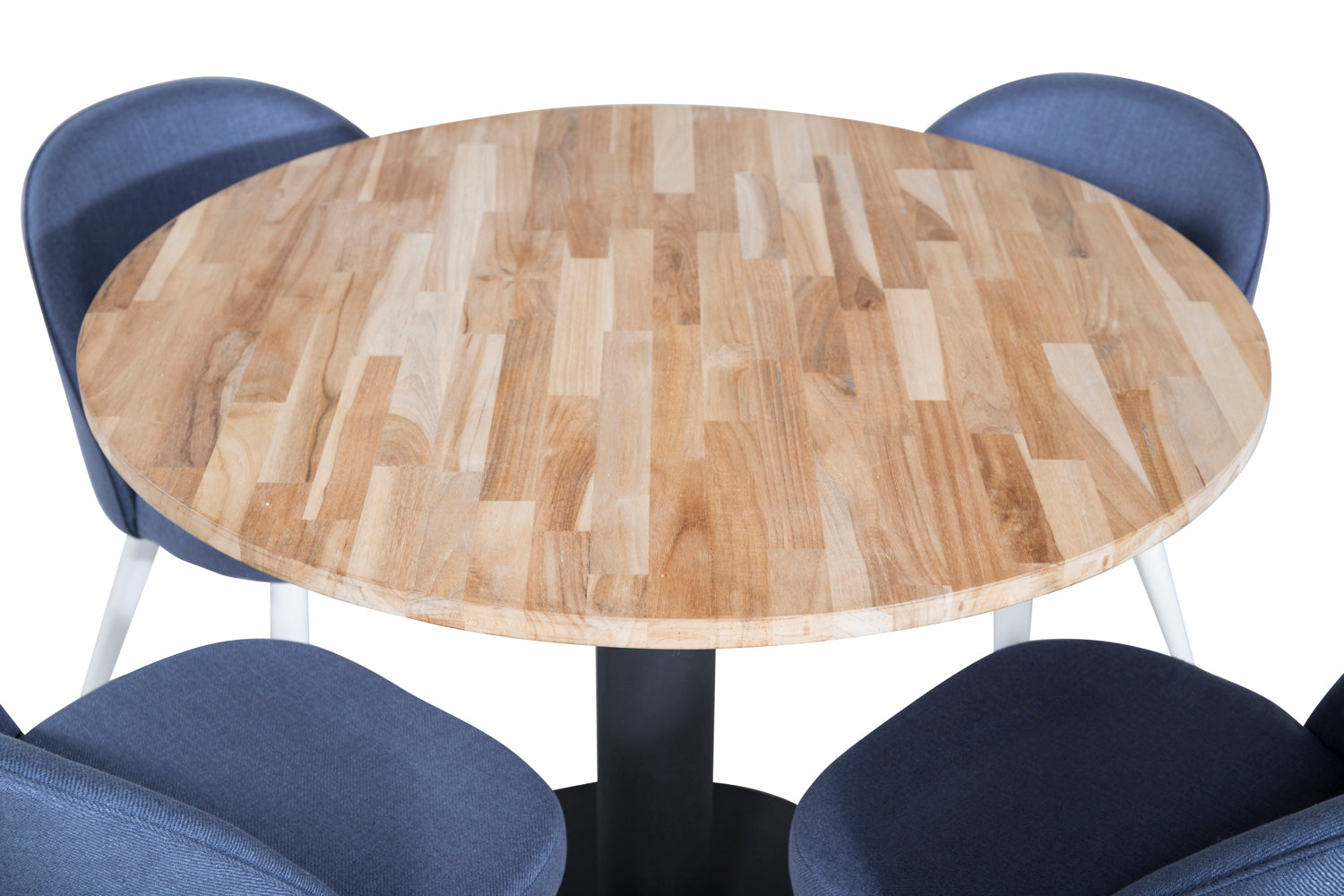 VELVET CIREBON Matbord ø100 + 4 stolar-Venture Home-peaceofhome.se