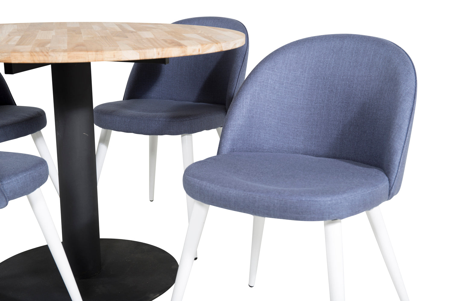 VELVET CIREBON Matbord ø100 + 4 stolar-Venture Home-peaceofhome.se