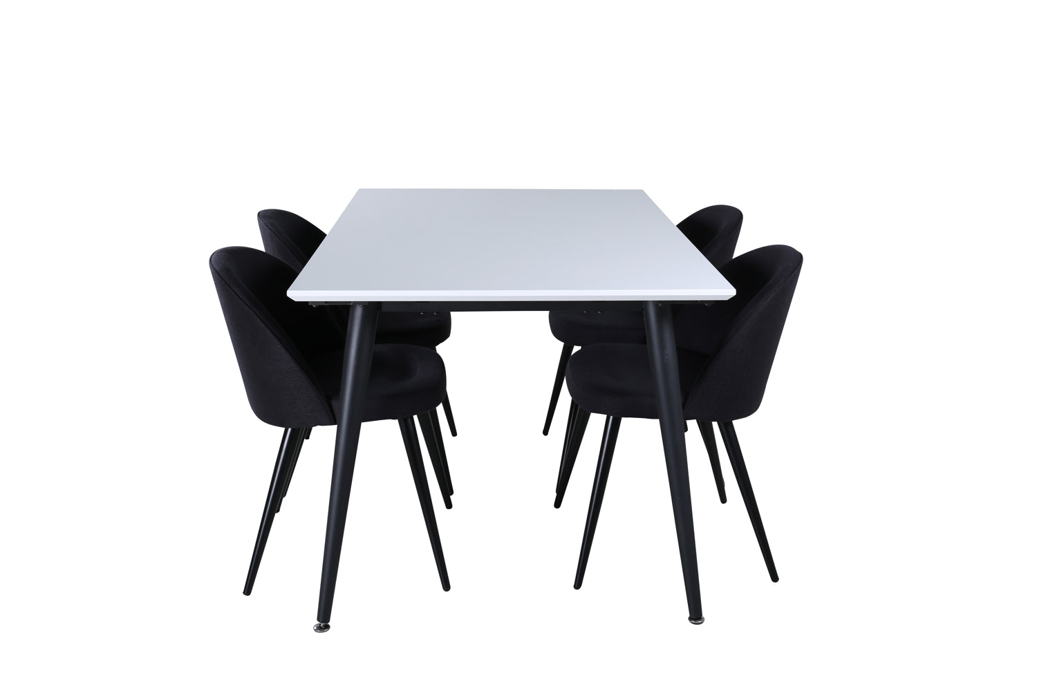 VELVET JIMMY Matbord 150/240x90 + 4 stolar-Venture Home-peaceofhome.se