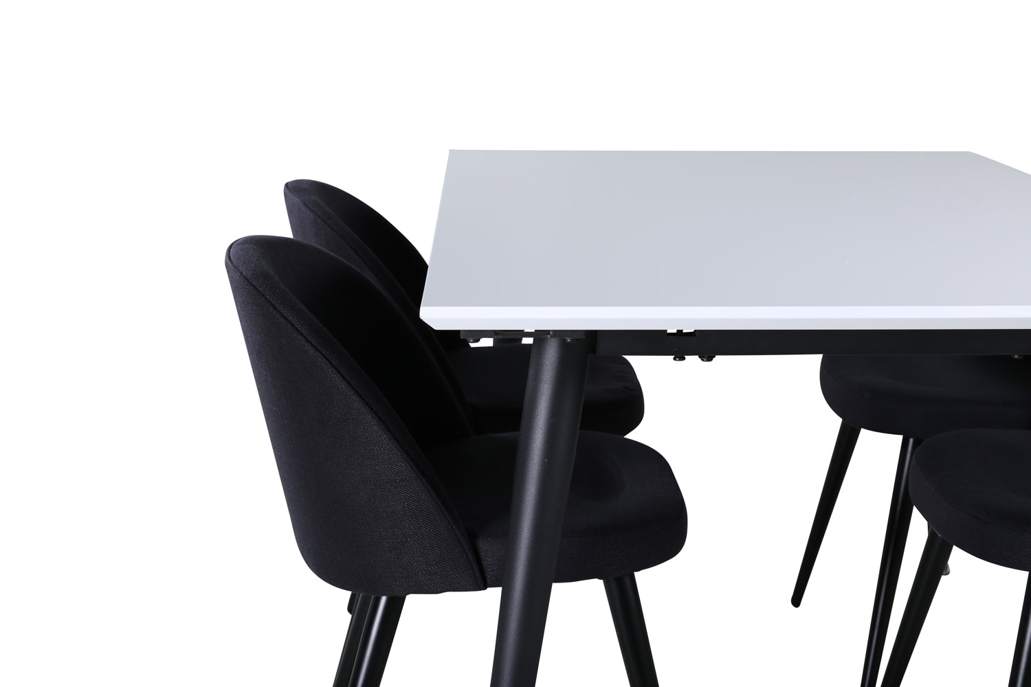 VELVET JIMMY Matbord 150/240x90 + 4 stolar-Venture Home-peaceofhome.se