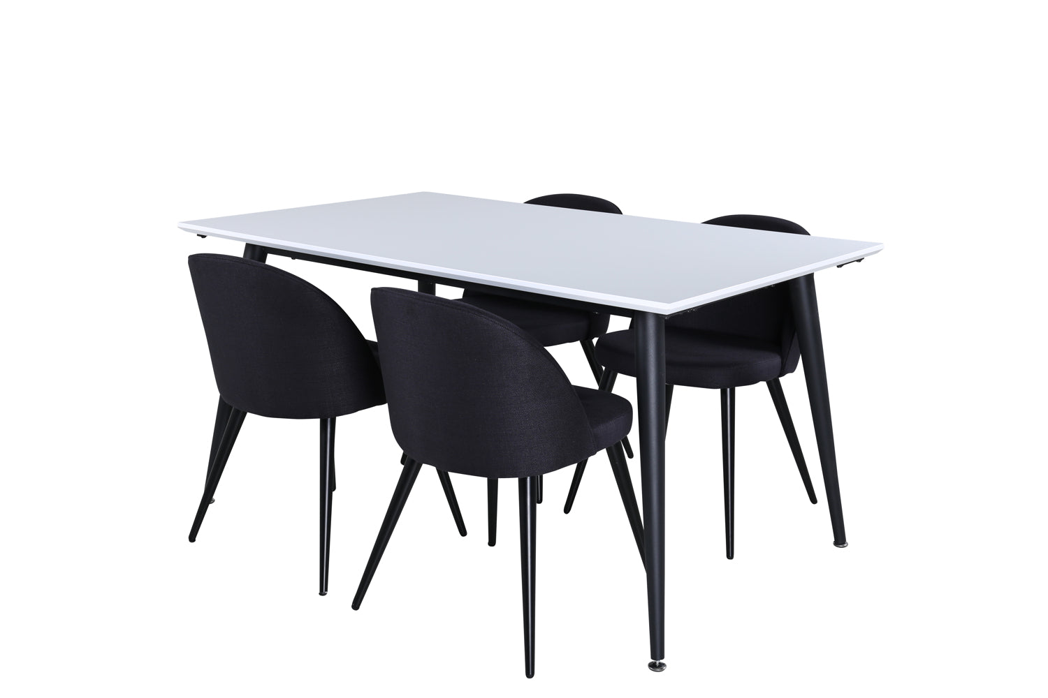 VELVET JIMMY Matbord 150/240x90 + 4 stolar-Venture Home-peaceofhome.se