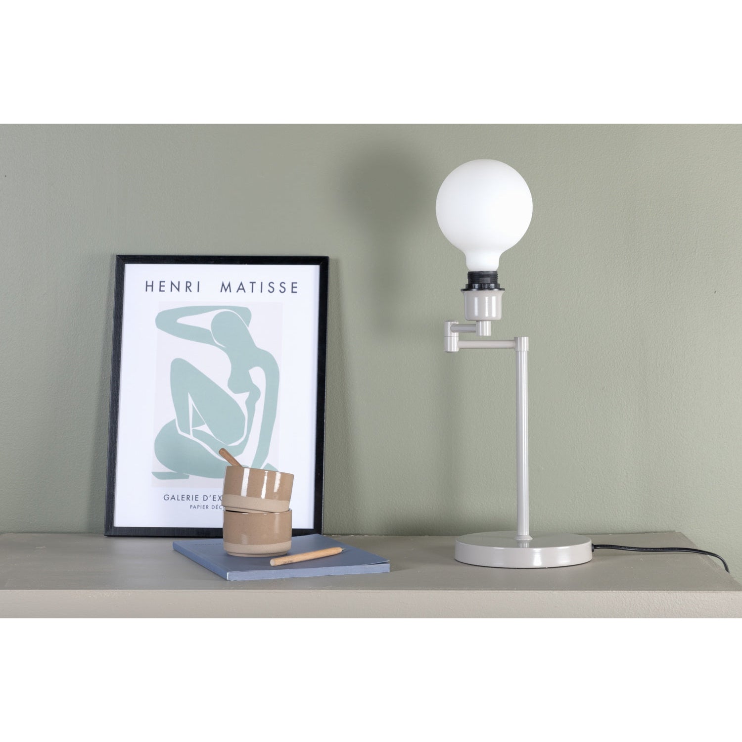 VIRRO Bordslampa - Beige-Bordslampa-Venture Home-peaceofhome.se