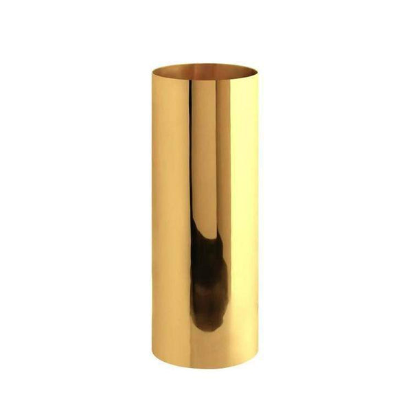 Vas cylinder i mässing 18 cm-Vas-Gusums Messing-peaceofhome.se