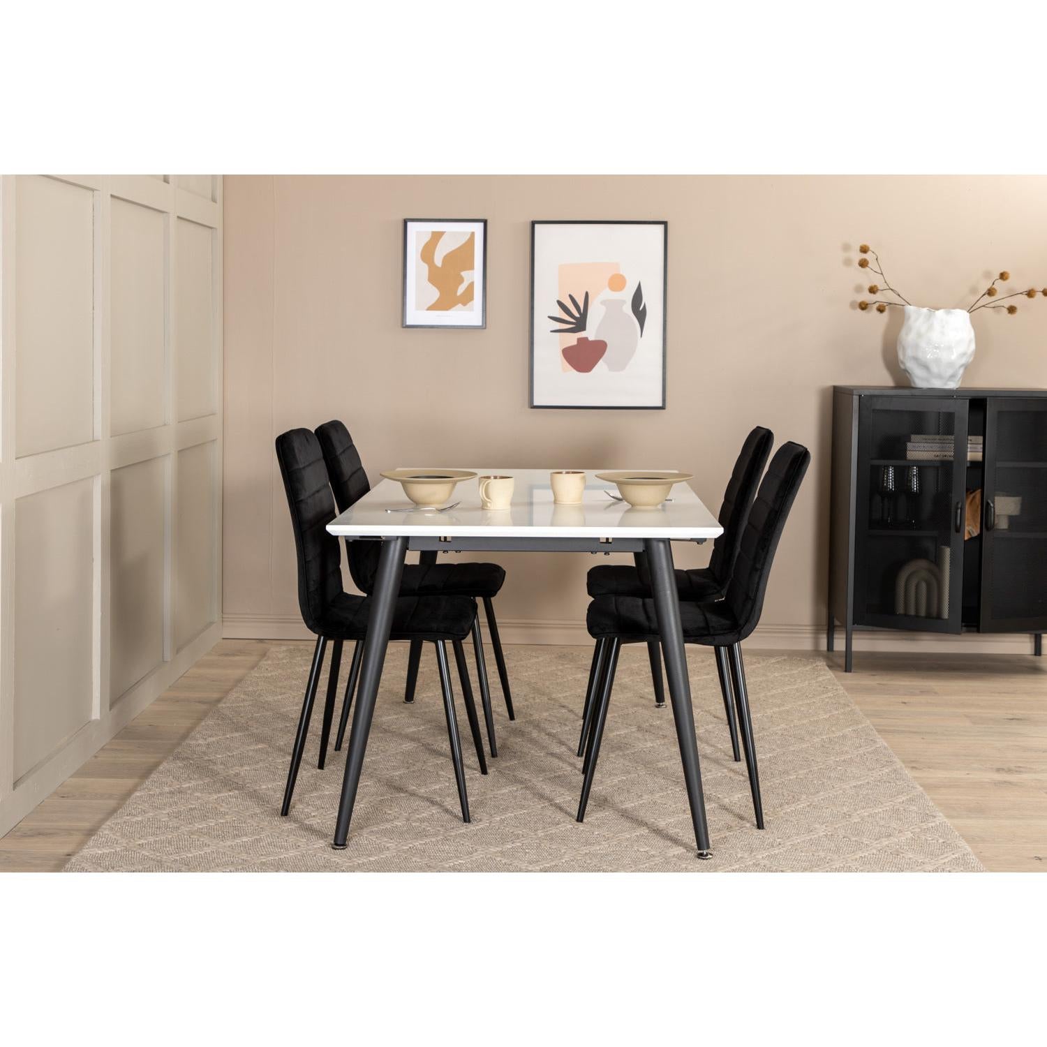 WINDU JIMMY Matbord 150/240x90 + 4 stolar-Venture Home-peaceofhome.se