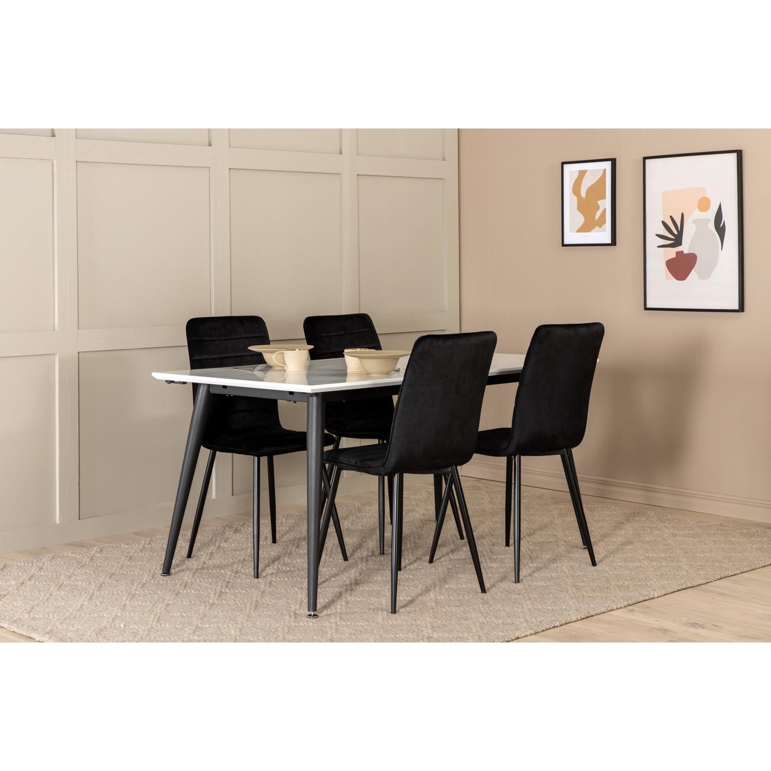 WINDU JIMMY Matbord 150/240x90 + 4 stolar-Venture Home-peaceofhome.se