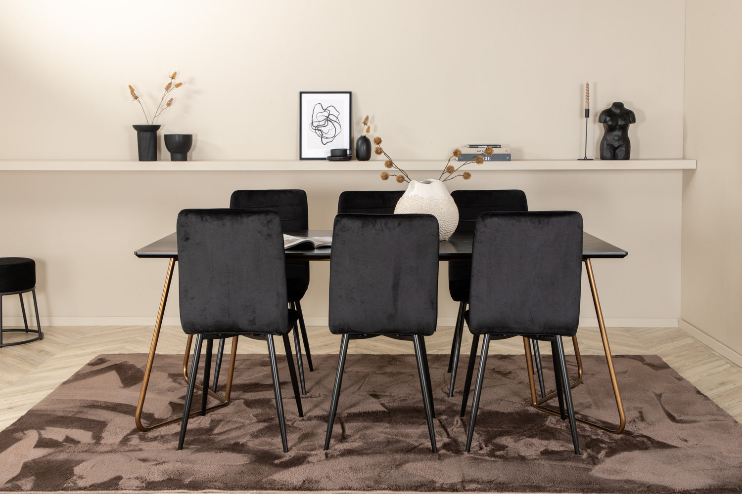 WINDU PETRA Matbord 190x90 + 6 stolar-Venture Home-peaceofhome.se
